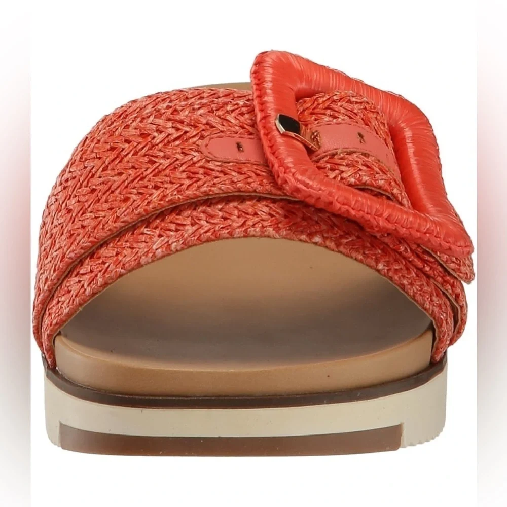 DV Dolce Vita Women's Caster Sandal, Tangerine 9